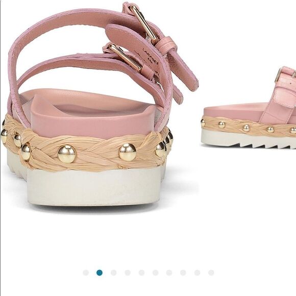 Donald Pliner platform slide  leather sandal size 6 and 7, NWT - Picture 2 of 14